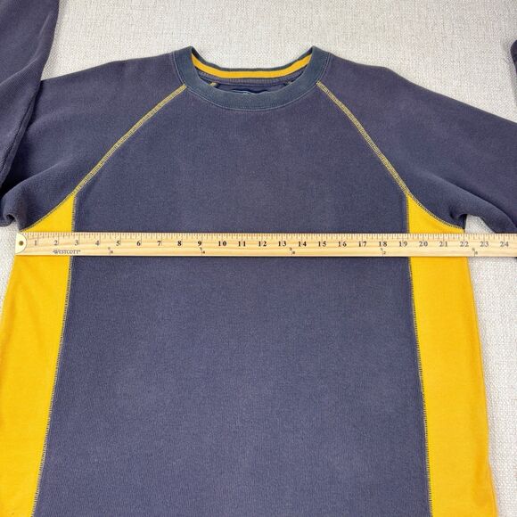 Sonoma Vintage Long Sleeve Shirt Men's 90s Y2K Gray Yellow Skater Sweater Large - Picture 7 of 13